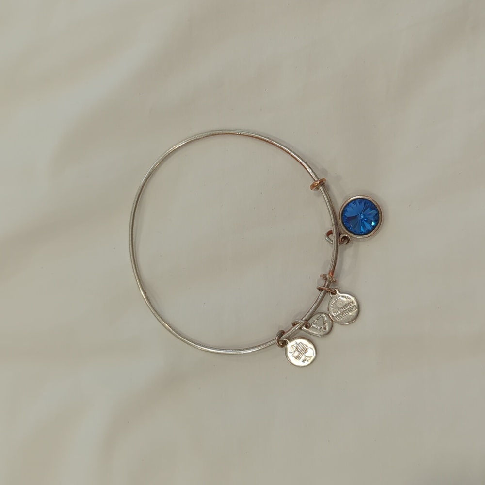 Alex and Ani September Birthstone Charm Bangle - Sapphire